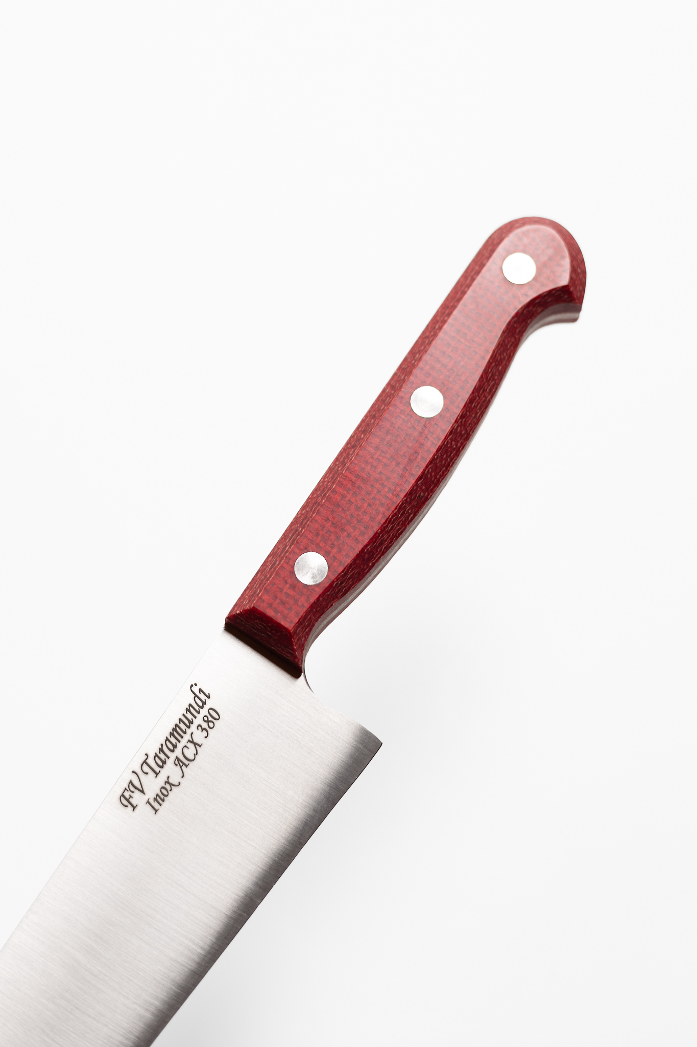 Detalle mango cebollero yute rojo