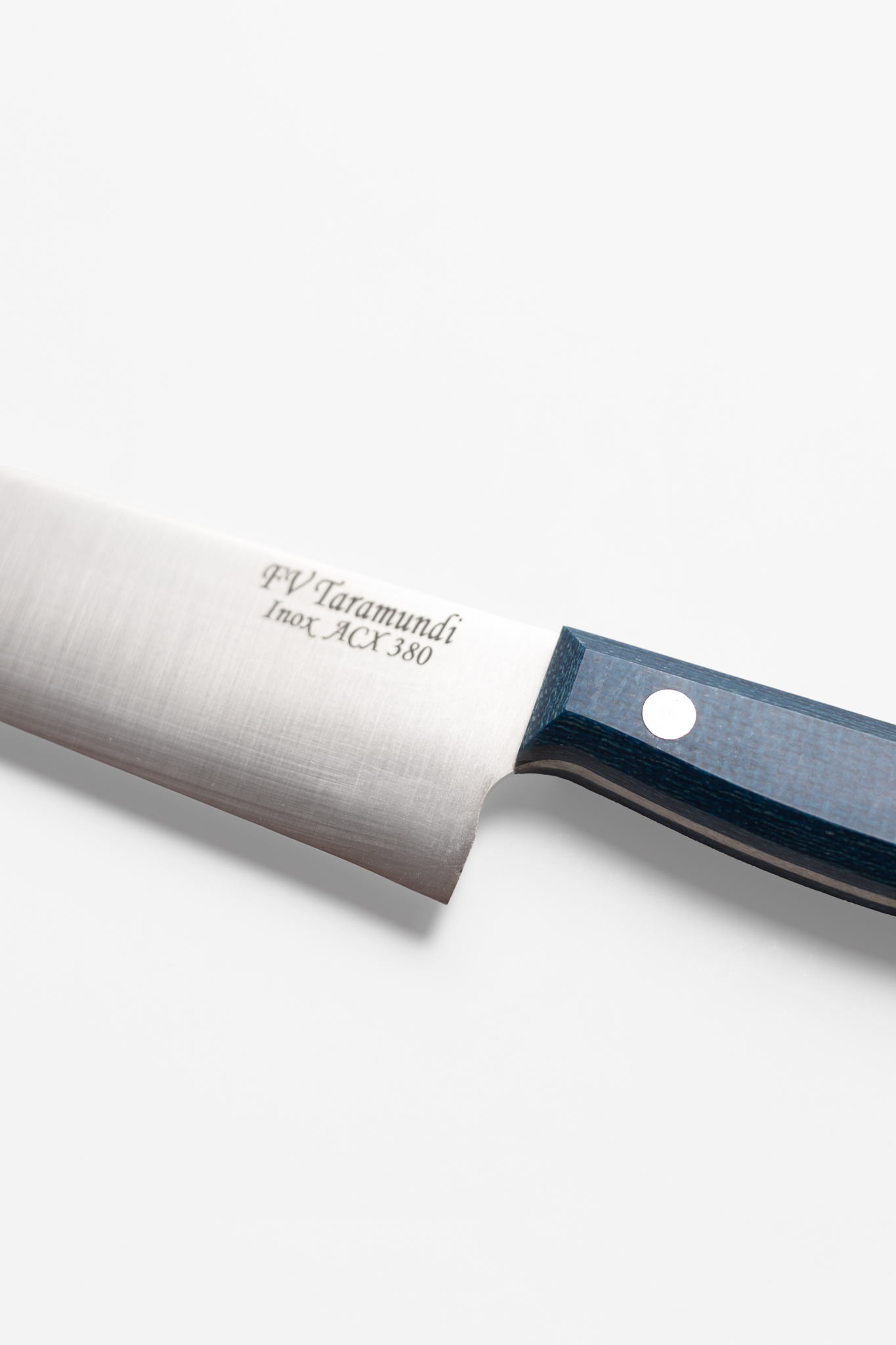Detalle marca FV cebollero yute azul