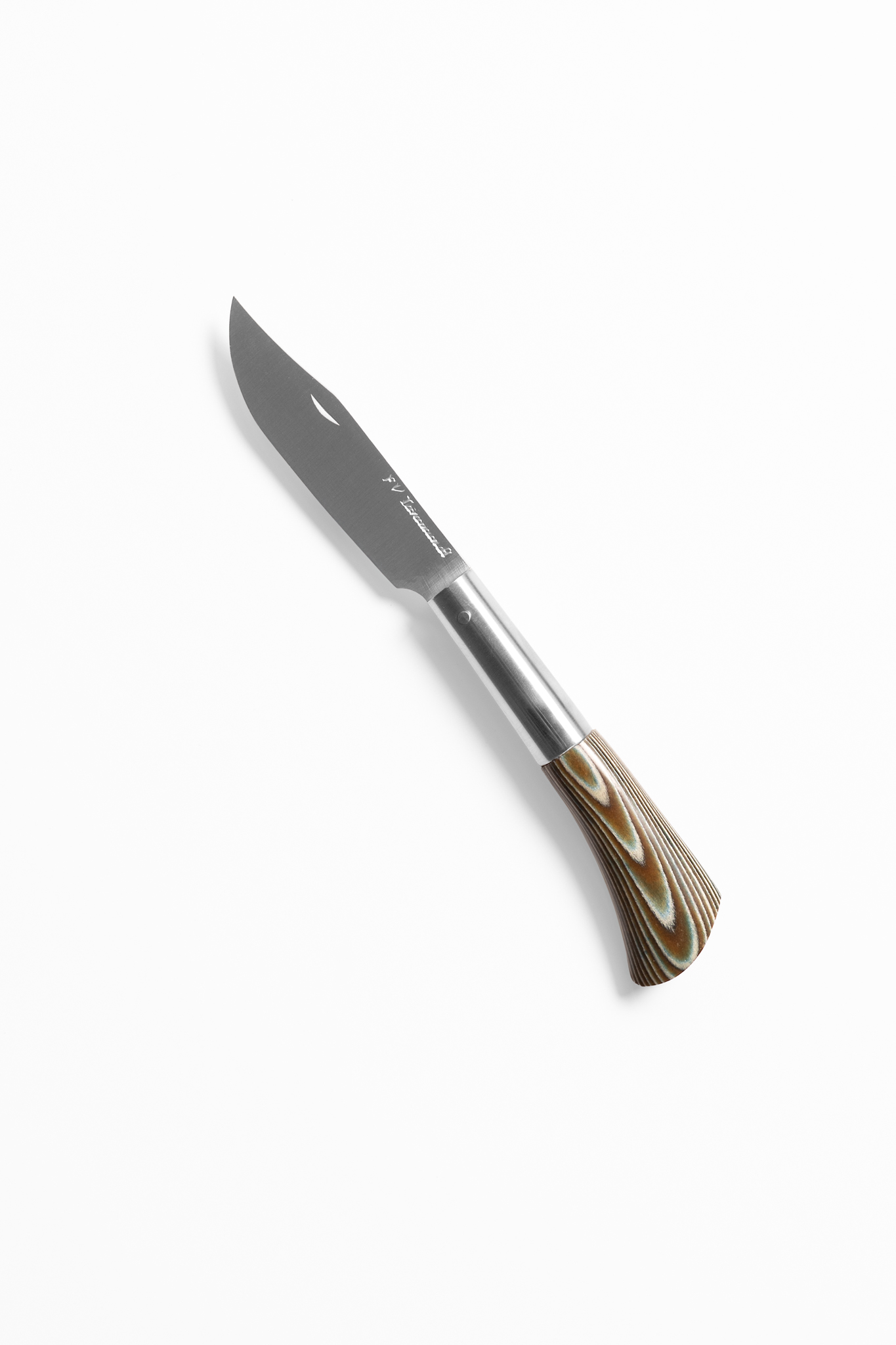 Navaja abierta micarta verde