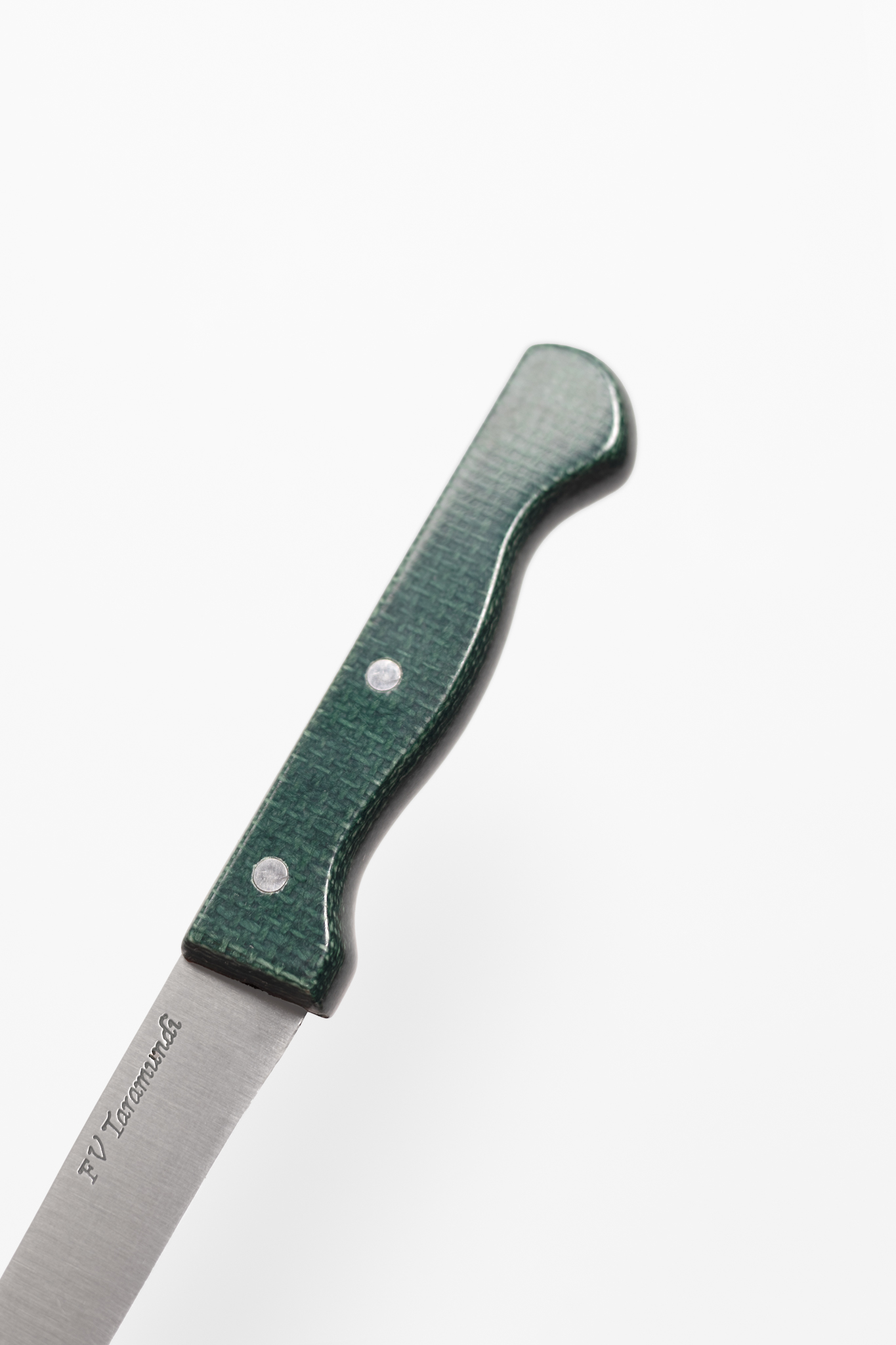 cuchillo mesa yute verde.